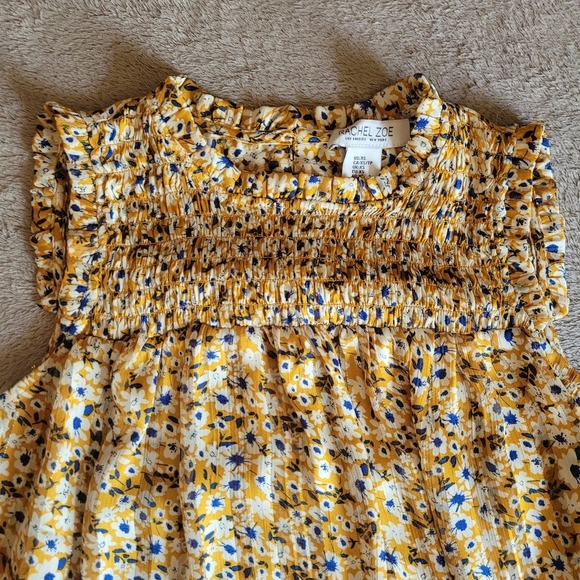 Rachel Zoe floral sleeveless blouse size XS - Picture 4 of 14